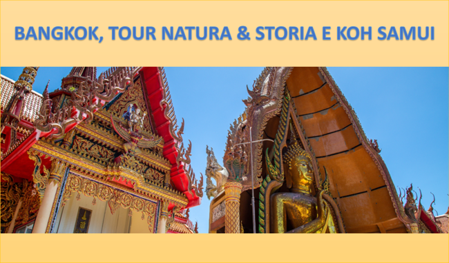BANGKOK, TOUR NATURA & STORIA E KOH SAMUI